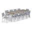 Travira 103" Long Tekwood Outdoor Dining Table-671490508