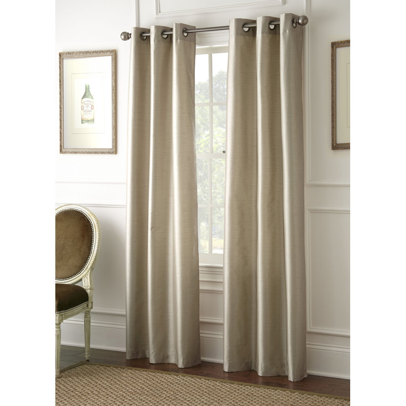 Aliese Blackout Curtain Pair, Taupe