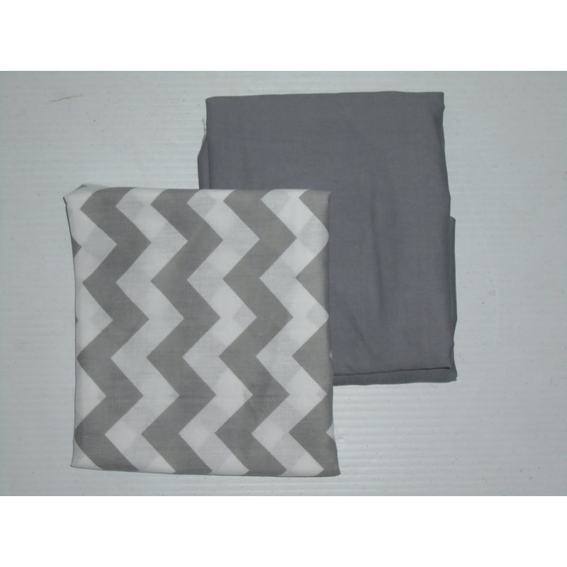 Draps pour lit de bébé Davison, Gris