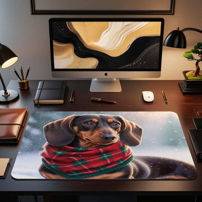Polyester Desk Pad, 14.4x12.1