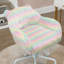 Chaise de bureau HOMcom Fluffy Unicorn avec dossier moyen et accoudoirs