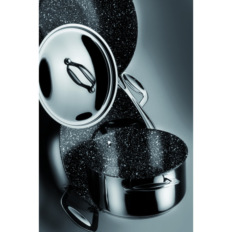 Mepra Non Stick Saute Pan 2 Handles Glamour Stone, 2.7 Qt.