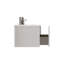 Meuble-lavabo suspendu de 76 cm (30 po) avec lavabo en surface solide blanche, armoire murale rayée blanc doux, lavabo monobloc, meuble-lavabo moderne préassemblé, bonde non incluse-244995425