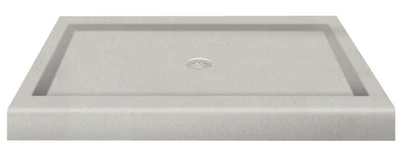Base de douche à seuil simple 48 po x 34 po surface unie, Kaki matrix