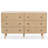 Shelbie 6 Drawer Reeded Dresser-732850135
