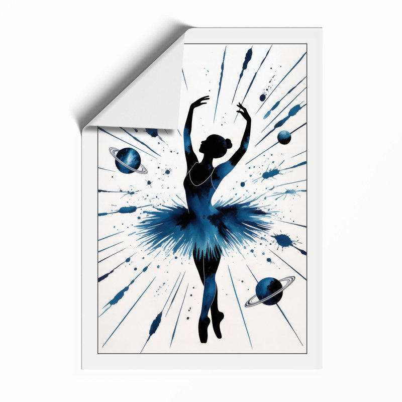 Ascending Dancer Modern - Framed Print, Unframed, A2 - 59.4 x 42.0 cm