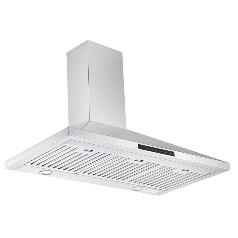 Ancona 36" Stainless Steel 650 CFM Convertible Wall Range Hood with Baffle Filter