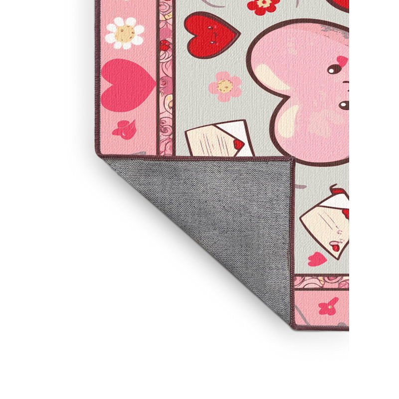 Tapis de Noël East Urban Home, Rectangulaire 7 pi x 10 pi
