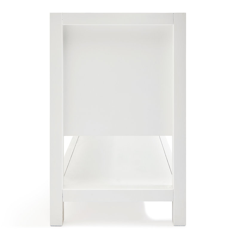 60'' W Double Bathroom Vanity Base, White