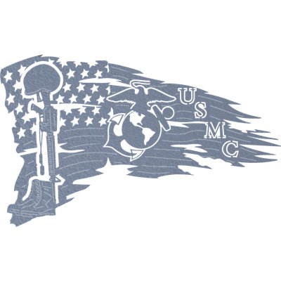 USMC Flag Wall Décor