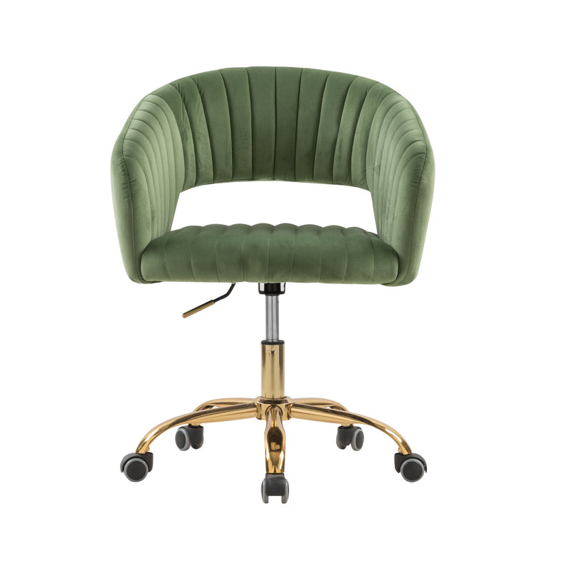 Velvet Task Chair, Olive