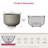 13.5"W x 7.5" H Medium Warm Gray Concrete Planter / Pot Lightweight Planter Bowl with Drainage Holes-1007979726-1007979570