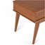 Draper - Table de bout Mid Century - Brun teck
