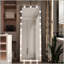 Miroir mural pleine longueur avec ampoules DEL, commande tactile et 3 lumières de couleur pour la coiffeuse et le meuble-lavabo-717099002