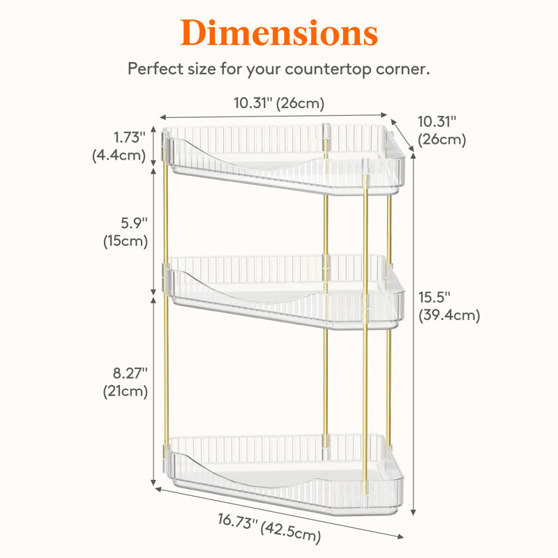 Plastic / Acrylic Bathroom Shelves, Clear