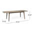 Table d'extérieur en bois, finition grise, extensible - Table polyvalente pour espaces de vie