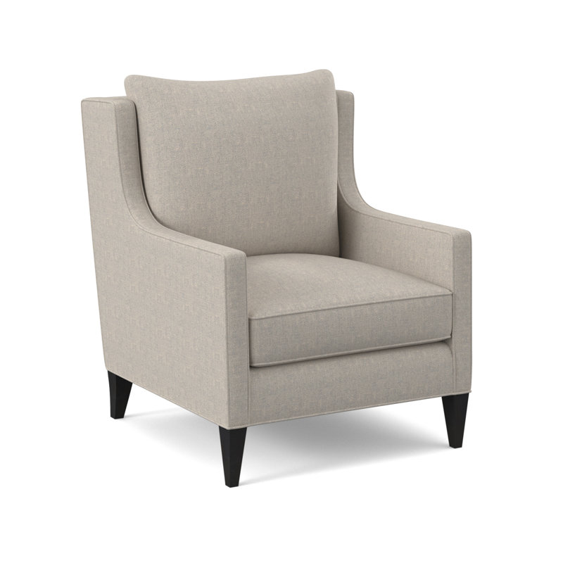Callum Sunbrella® Boucle Armchair, Elise Harbor 100% Polyester, Espresso