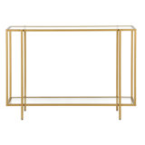 Ismir Glass Top Console Table