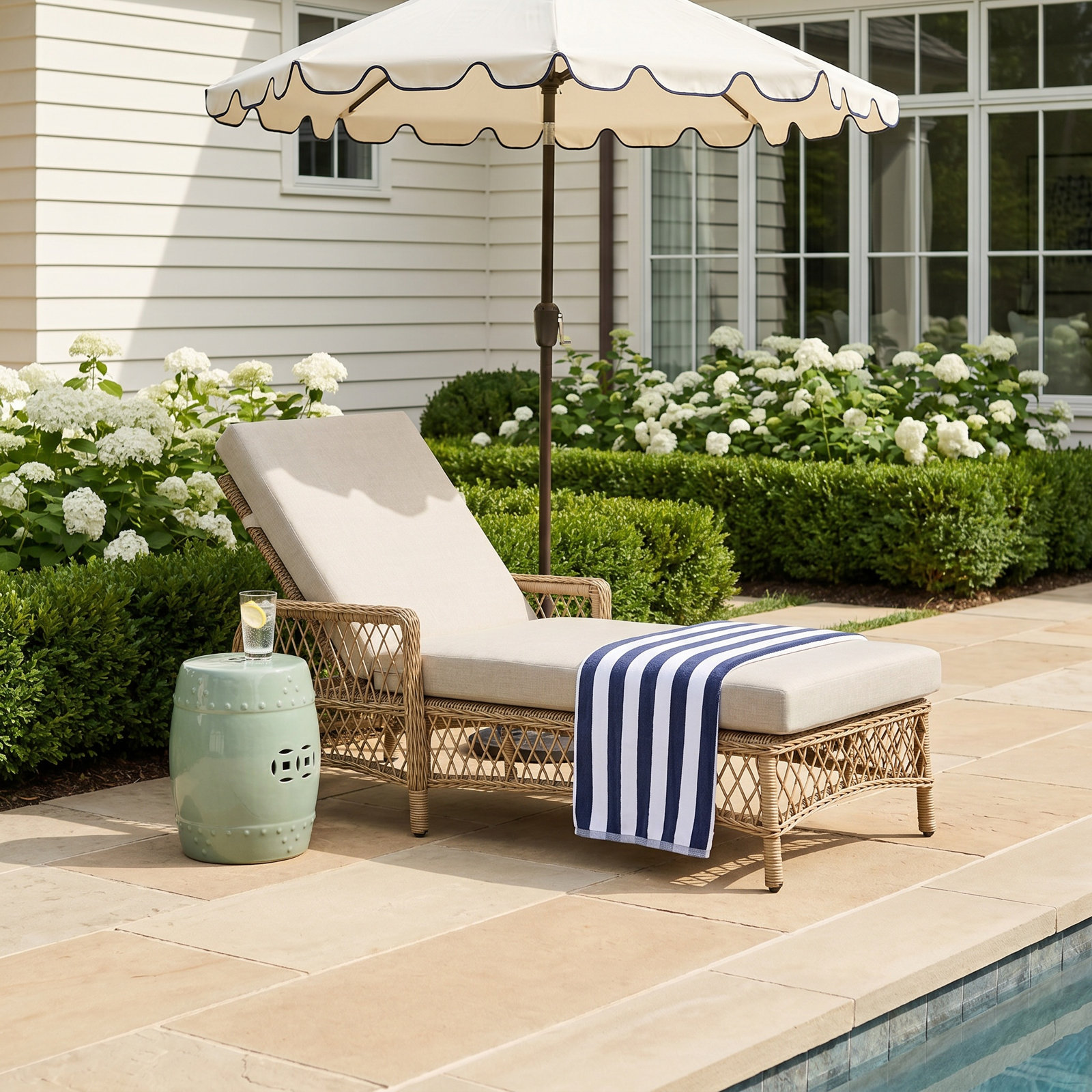 Kyla 27" Patio Chaise Lounge