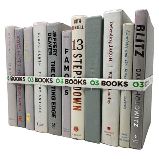 Marble Gray Mix Decorative Books