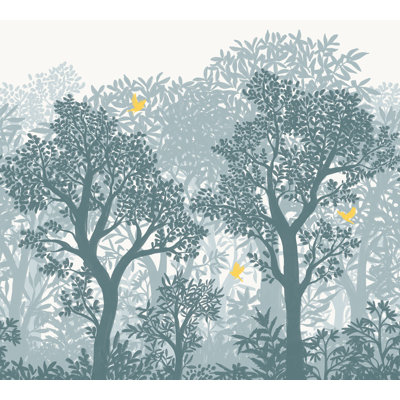 Murale forêt en vol