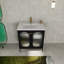 Meuble-lavabo autoportant de 30 po avec lavabo en céramique-106218937