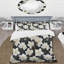 Ensemble de housse de couette à motif floral noir et ivoire II-713680578