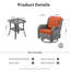 Ensemble de chaises berçantes d'extérieur en rotin avec coussins Tommy-88545914-88545908