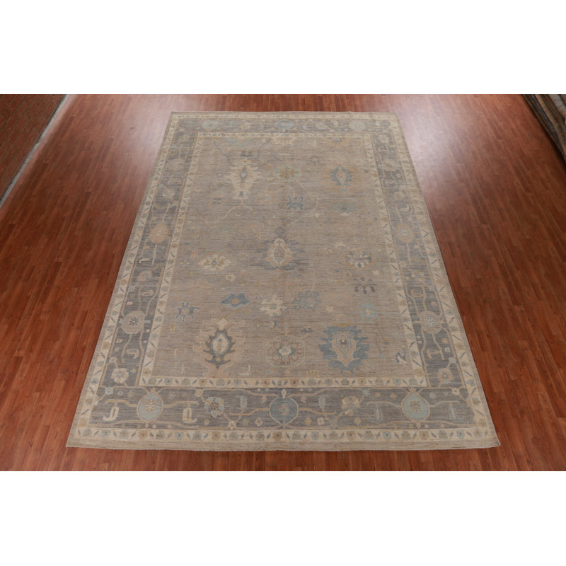 Vegetable Dye Oushak Turkish Large Rug 10x14