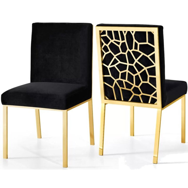 Chaise de salle à manger Acor, Noir