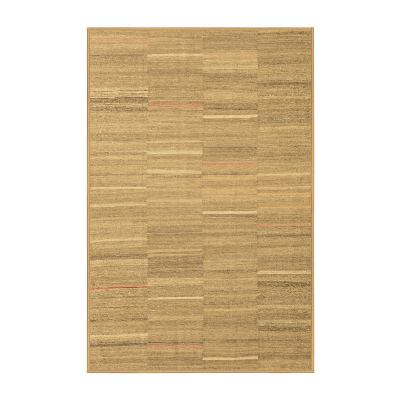 Washable Striped Indoor Rug, Rectangle 6' x 9'