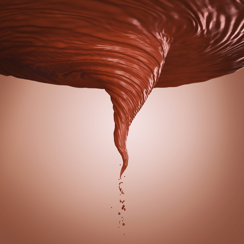 Chocolate Spinning by Anusorn Nakdee - Wrapped Canvas Print, 30cm H x 30cm W