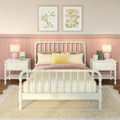 Lind Spindle Solid Wood Bed