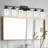 Bathroom Vanity Light 6 Light Bathroom Light Fixture, Clear Glass Shade, Crystal Bubble, Dimmable LED Vanity Light.(Integrated LED Bulbs Included)-891623845