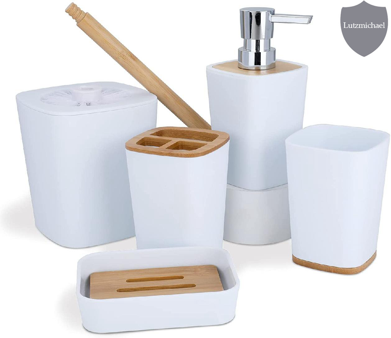 5 Piece Bathroom Accessory Set Latitude Run