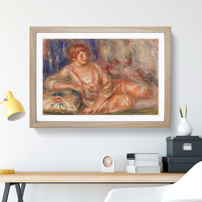 Andree in Pink by Pierre-Auguste Renoir - Picture Frame Painting