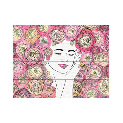 Rosana Laiz Blursbyai Blooming Mind Wood Slat Art
