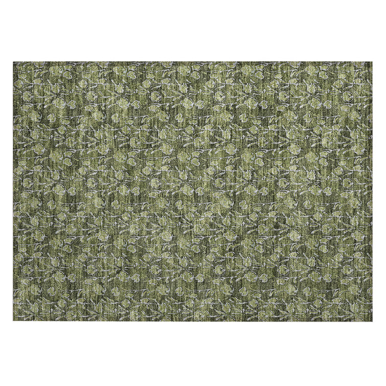 Emeth Washable Floral Indoor / Outdoor Rug