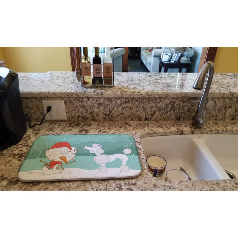 Snowman Christmas, Black Poodle