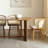 Bessi Ash Solid Wood Top Dining Table-1672971358