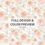 Ensemble de literie Country Farmhouse de 5 - Housse de couette et coussin décoratif floral-124112015
