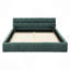 Structure de lit tapissier avec tissu épais, lit plateforme en chenille avec tête de lit et structure solide. Aucun sommier tapissier requis-556417671-556417723