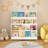 4-Tier Kids Bookshelf, Toddler Book Display Shelves-1745444494