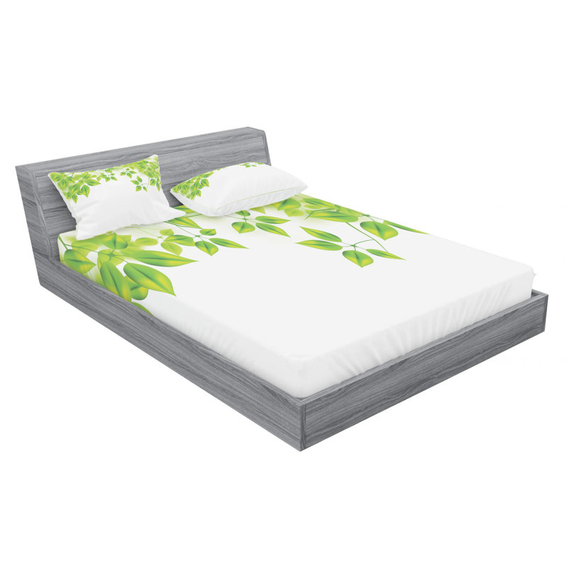 Microfiber Sheet Set, Queen Sheet Set with Fitted Sheet