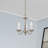 Benedetto 3 - Light Steel Dimmable Classic / Traditional Chandelier-123125065