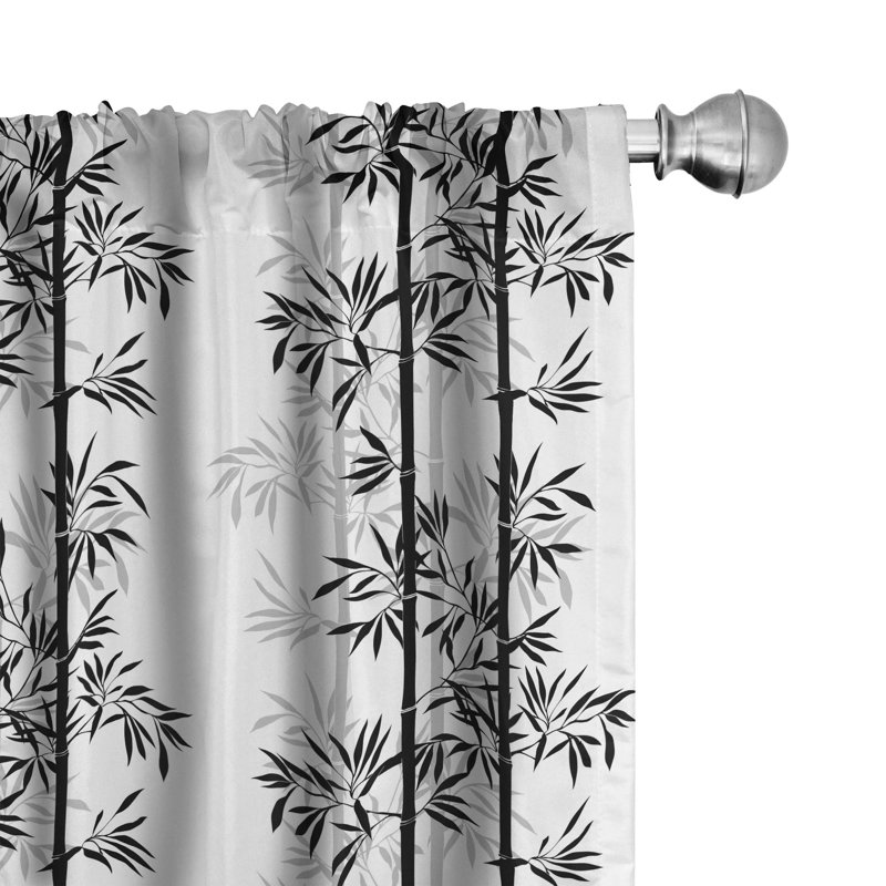 Tree of Life Semi-Sheer Rod Pocket Curtain Panels, 28" x 84"