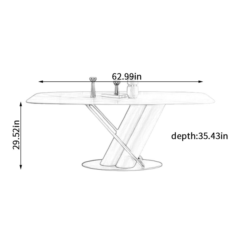 Doucet, 29.52"H x 62.99"L x 35.43"W