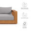 Causeuse d'extérieur en bois d'acacia Tahoe