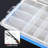 3Pcs 24 Grids Plastic Compartment Box With Adjustable Divider, Stackable Organizer Storage Container