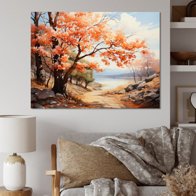 «Yellow Maple Tree Golden Canopy II», reproduction sur toile